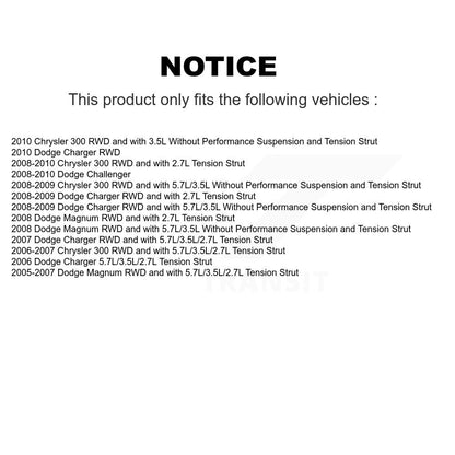 [Avant] Kit d'ensemble de bras de suspension et joint à rotule pour Dodge Charger Chrysler 300 Magnum Challenger KTR-100483