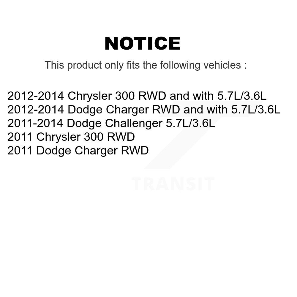 [Avant] Kit d'ensemble de bras de suspension et joint à rotule pour Dodge Charger Chrysler 300 Challenger KTR-100486