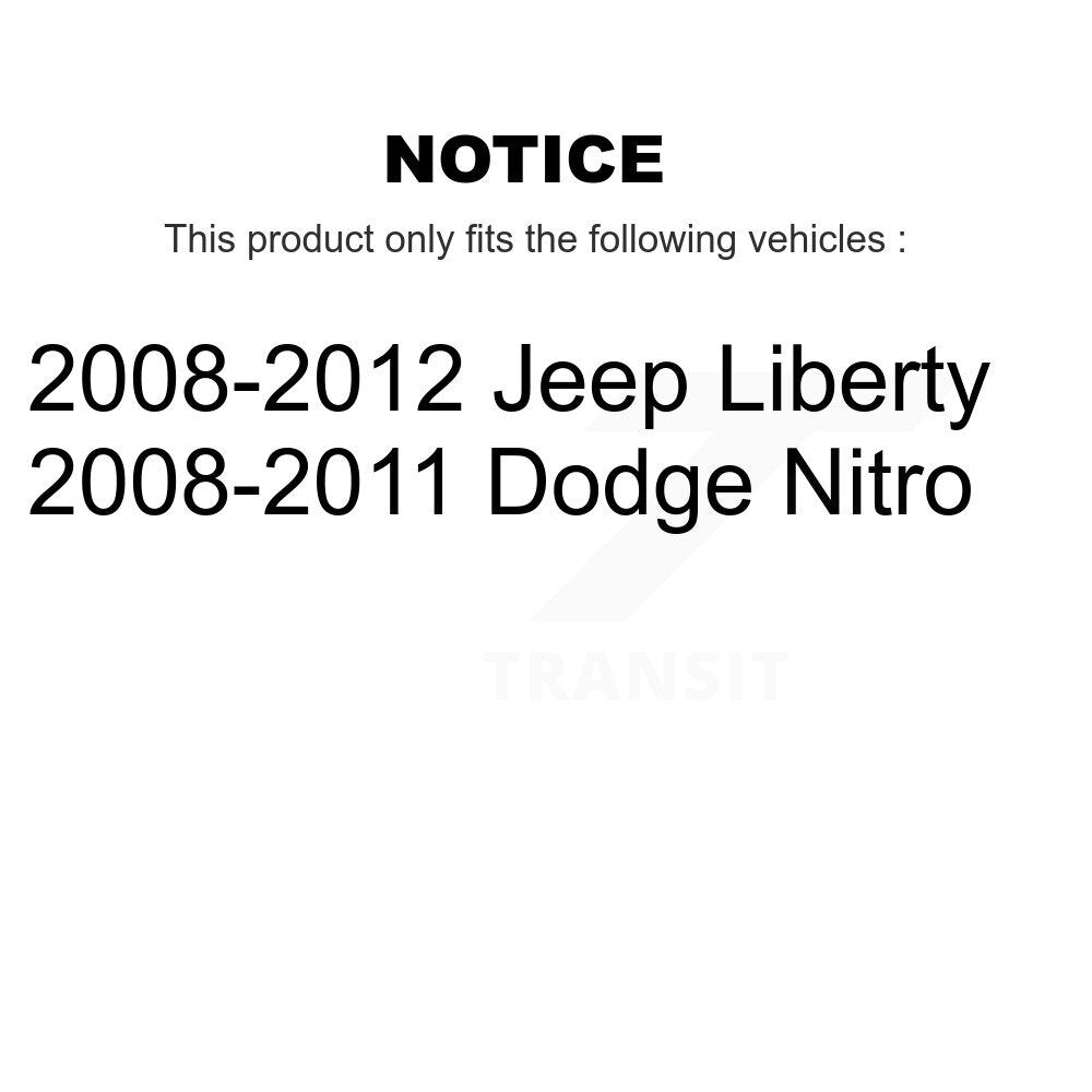 [Avant] Kit d'ensemble de bras de suspension et joint à rotule pour Jeep Liberty Dodge Nitro KTR-100523
