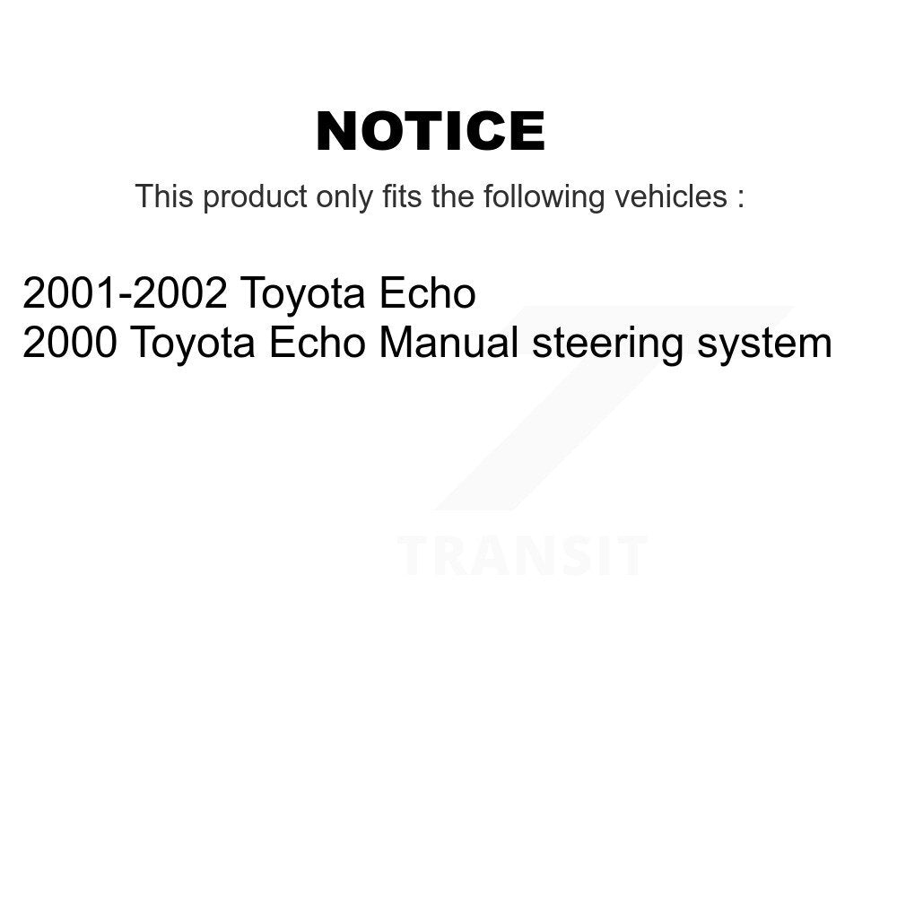 [Avant] Kit d'ensemble de bras de suspension et joint à rotule pour 2002 Toyota Echo KTR-100545