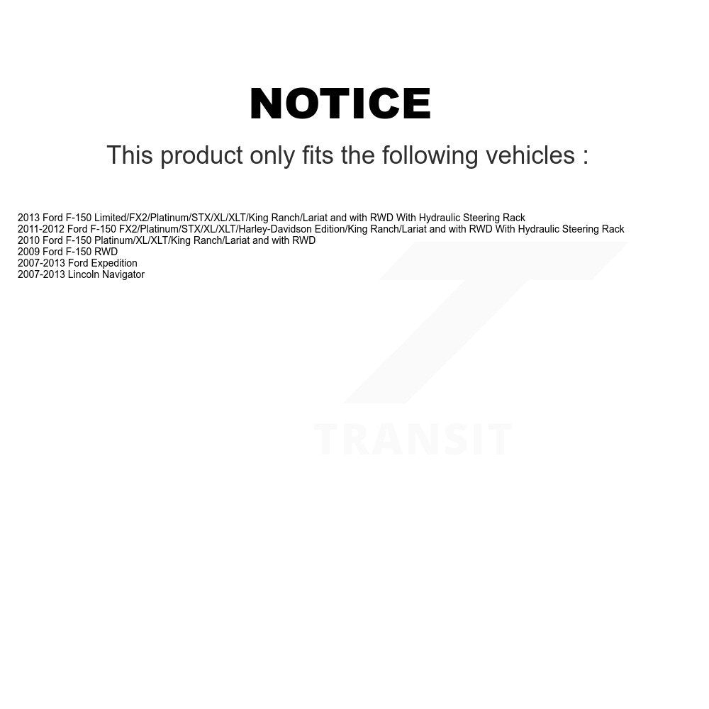 [Avant] Kit d'ensemble de bras de suspension et joint à rotule pour Ford F-150 Expedition Lincoln Navigator KTR-100561