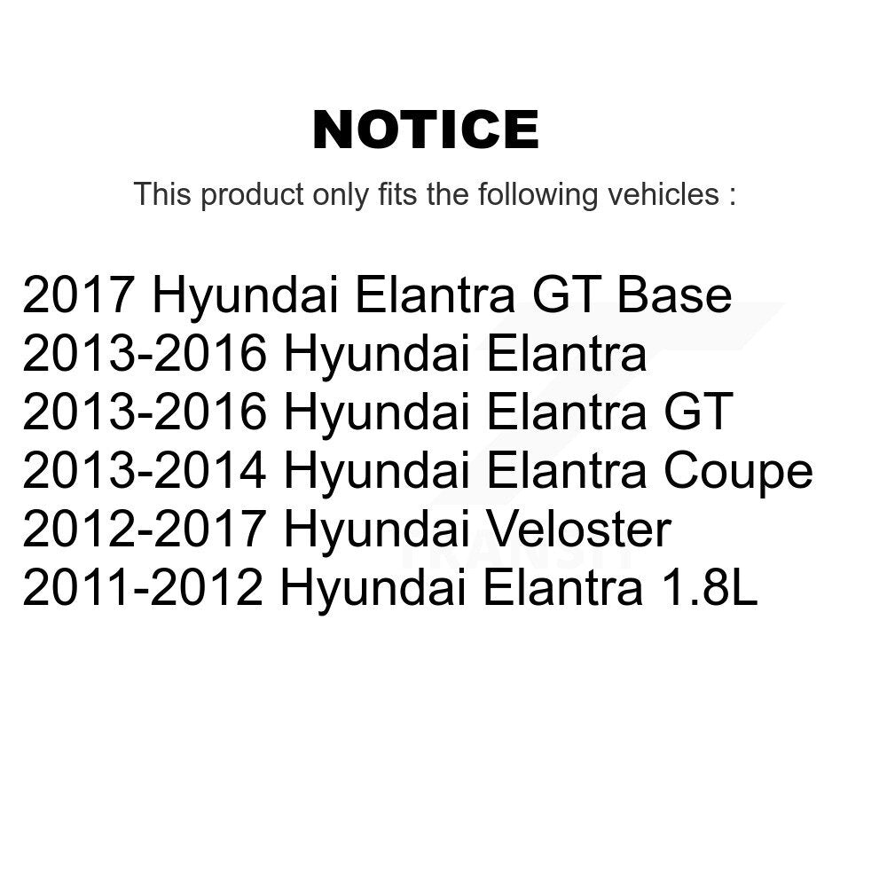 [Avant] Kit d'ensemble de bras de suspension et joint à rotule pour Hyundai Elantra Veloster GT Coupe KTR-100571