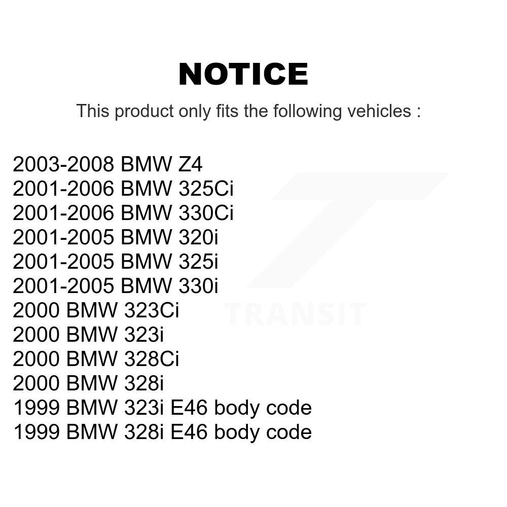 [Avant] Kit d'ensemble de bras de suspension et joint à rotule pour BMW 325i 325Ci Z4 330Ci 330i 323i 328i 323Ci 328Ci 320i KTR-100587