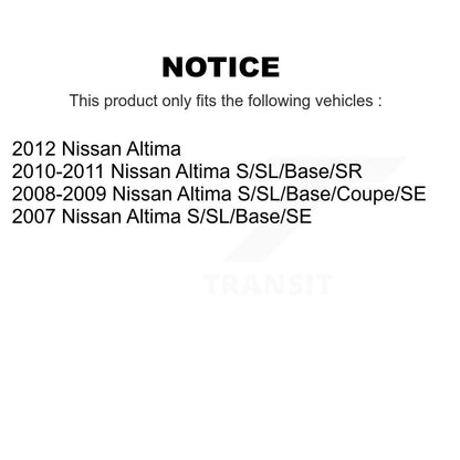 [Avant] Kit d'ensemble de bras de suspension et joint à rotule pour Nissan Altima KTR-100591