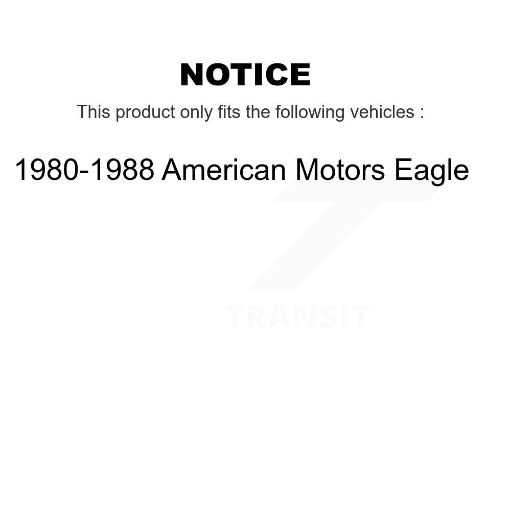[Avant] Kit de biellette de barre stabilisatrice de suspension pour 1980-1988 American Motors Eagle KTR-100653