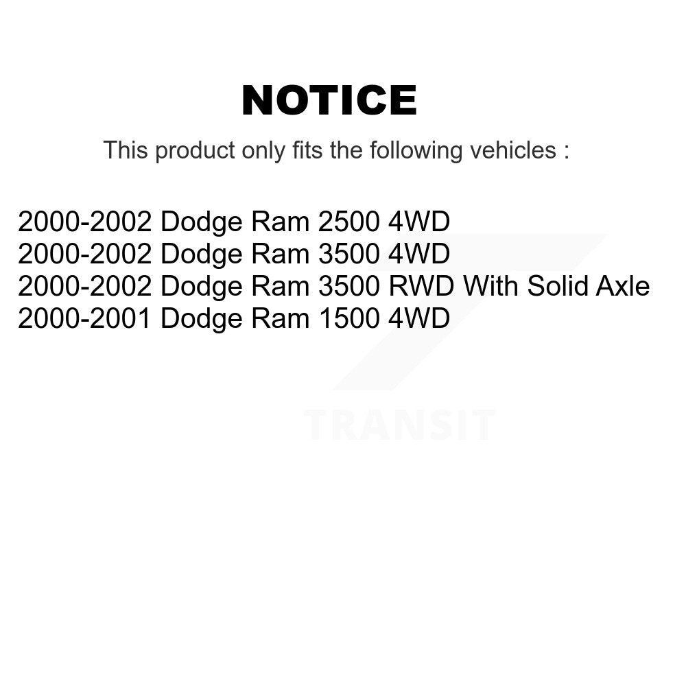 [Avant] Kit de biellette de barre stabilisatrice de suspension pour Dodge Ram 1500 2500 3500 KTR-100684