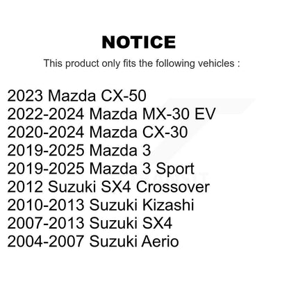 [Avant] Kit de biellette de barre stabilisatrice de suspension pour Suzuki SX4 Kizashi Aerio KTR-100692