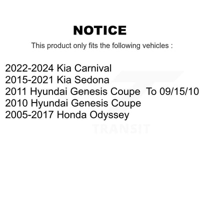 [Avant] Kit de biellette de barre stabilisatrice de suspension pour Honda Odyssey Kia Sedona Hyundai Genesis Coupe KTR-100719