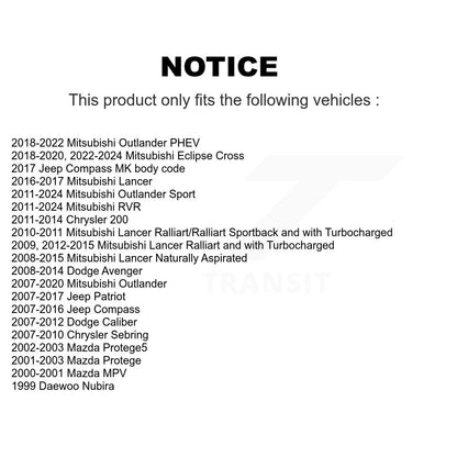 [Avant] Kit de biellette de barre stabilisatrice de suspension pour Mitsubishi Jeep RVR Outlander Lancer Patriot Dodge 200 KTR-100726