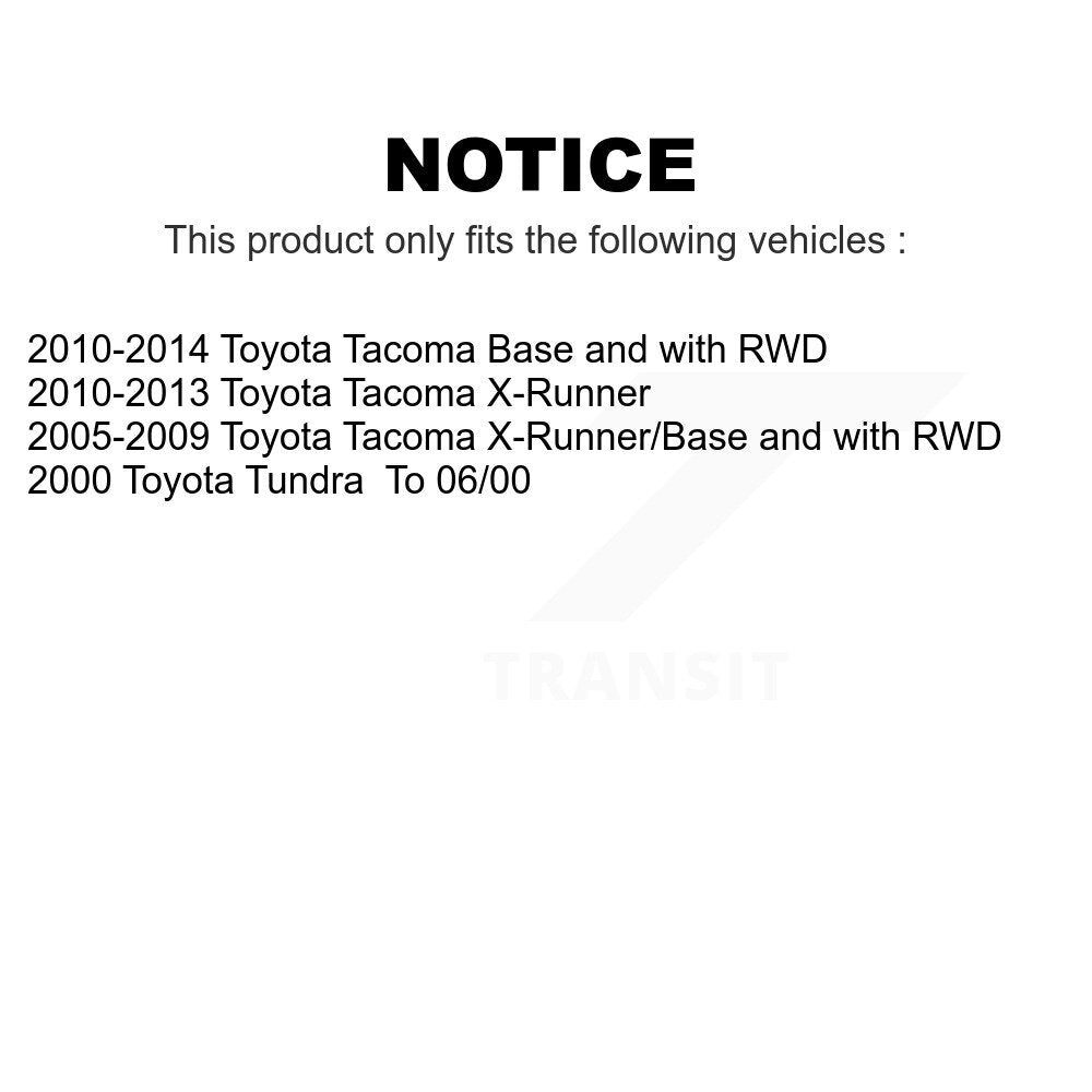 [Avant] Kit de biellette de barre stabilisatrice de suspension pour Toyota Tacoma Tundra KTR-100797
