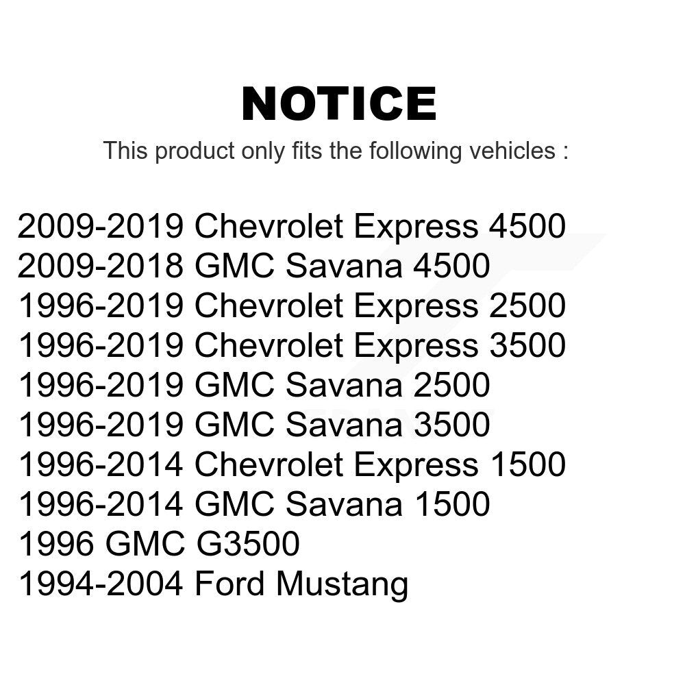 [Avant] Kit de biellette de barre stabilisatrice de suspension pour Chevrolet Ford Mustang Express 3500 2500 GMC 1500 Savana G3500 4500 KTR-100804