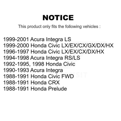 [Avant] Kit de biellette de barre stabilisatrice de suspension pour Honda Civic Acura Integra CRX Prelude KTR-100808