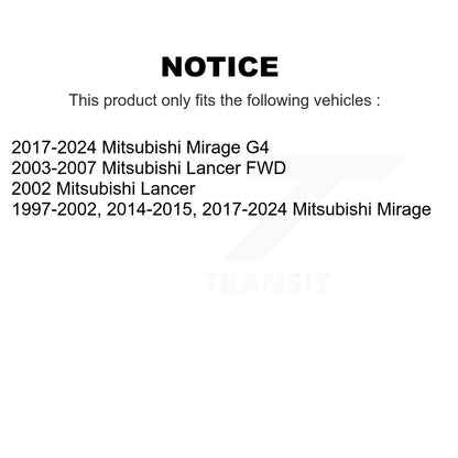 [Avant] Kit de biellette de barre stabilisatrice de suspension pour Mitsubishi Mirage Lancer G4 KTR-100811
