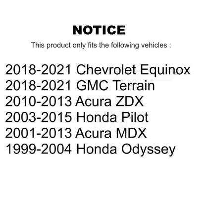 [Avant] Kit de biellette de barre stabilisatrice de suspension pour Honda Pilot Chevrolet Equinox Acura MDX Odyssey GMC Terrain ZDX KTR-100814