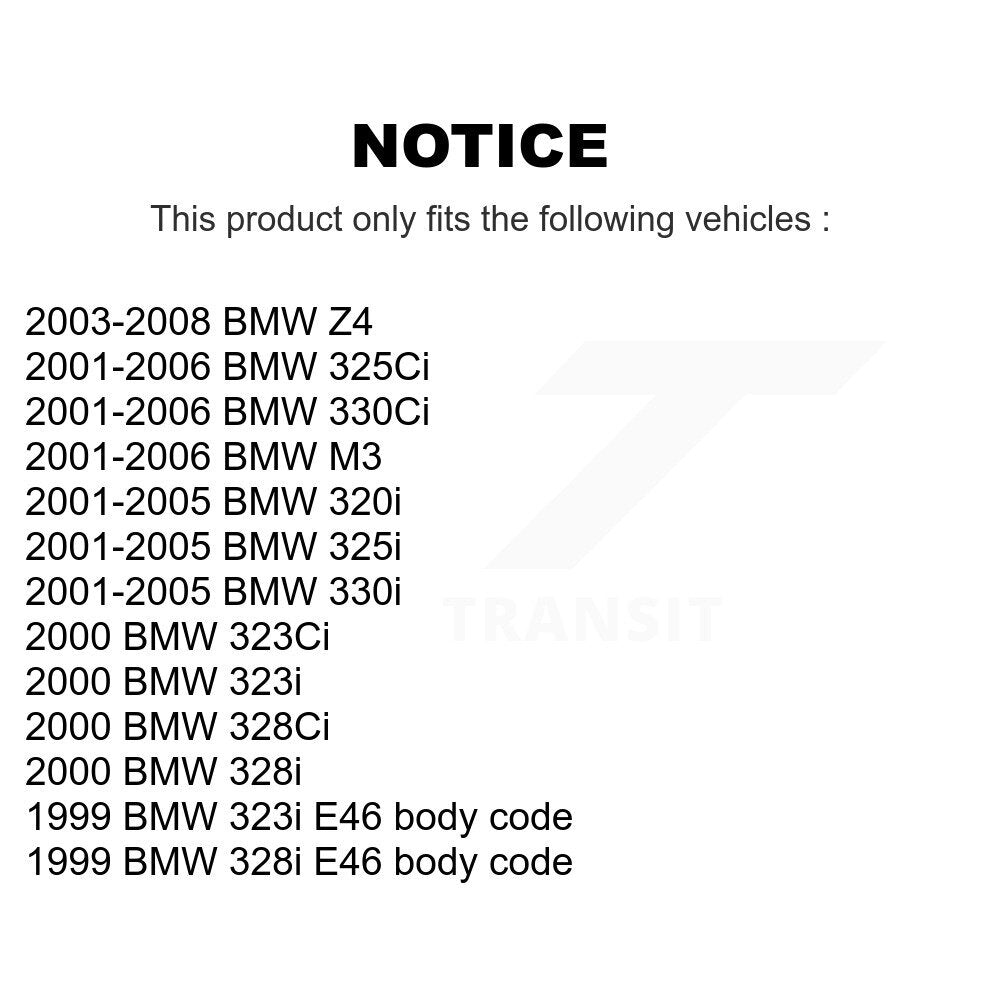 [Avant] Kit de biellette de barre stabilisatrice de suspension pour BMW 325i 325Ci Z4 330Ci 330i 323i M3 328i 323Ci 328Ci 320i KTR-100823