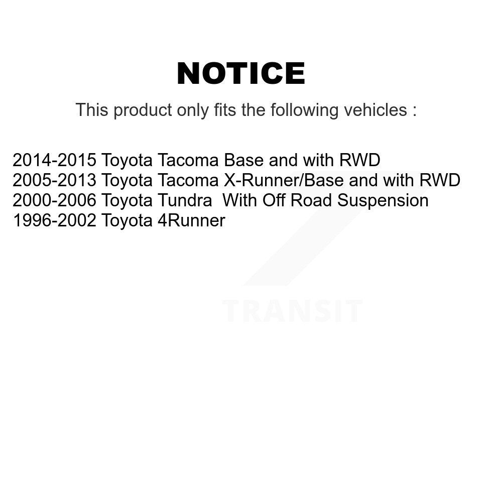 [Avant] Kit de biellette de barre stabilisatrice de suspension pour Toyota Tacoma Tundra 4Runner KTR-100827