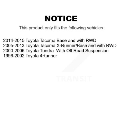[Avant] Kit de biellette de barre stabilisatrice de suspension pour Toyota Tacoma Tundra 4Runner KTR-100827