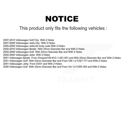 [Avant] Kit de biellette de barre stabilisatrice de suspension pour Volkswagen Jetta Beetle Golf City KTR-100828