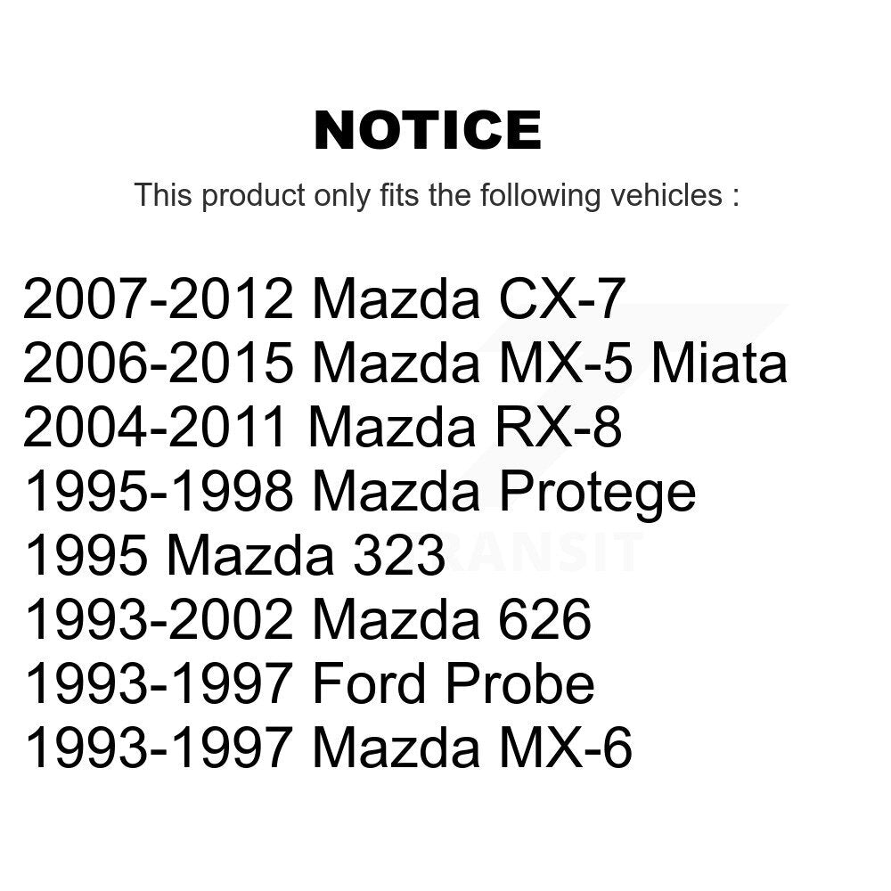 [Avant] Kit de biellette de barre stabilisatrice de suspension pour Mazda CX-7 MX-5 Miata 626 RX-8 Protege Ford Probe MX-6 KTR-100887
