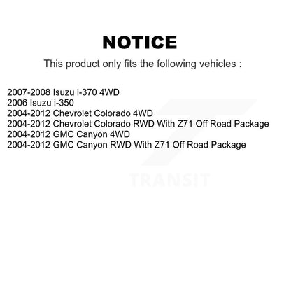 [Avant] Kit de biellette de barre stabilisatrice de suspension pour Chevrolet Colorado GMC Canyon Isuzu i-370 i-350 KTR-100900