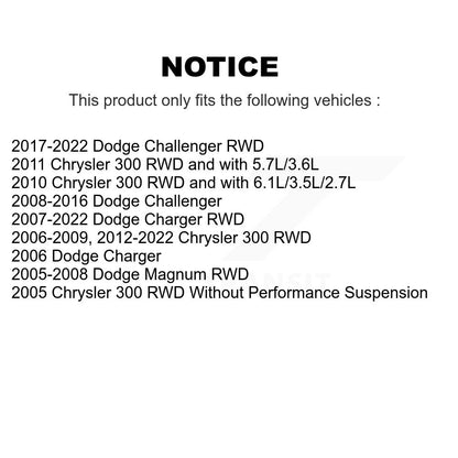 [Avant] Kit de biellette de barre stabilisatrice de suspension pour Dodge Charger Chrysler 300 Challenger Magnum KTR-100903