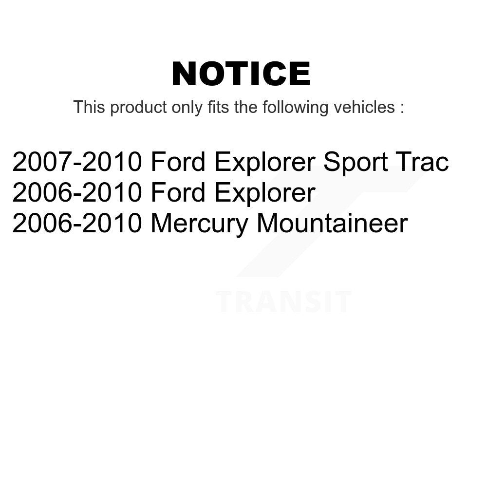 [Arrière] Kit de biellette de barre stabilisatrice de suspension pour Ford Explorer Sport Trac Mercury Mountaineer KTR-100933