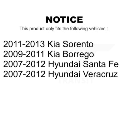 [Arrière] Kit de biellette de barre stabilisatrice de suspension pour Hyundai Santa Fe Kia Sorento Veracruz Borrego KTR-100968