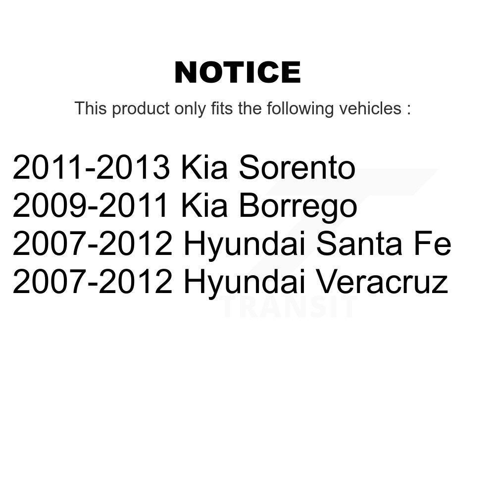 [Arrière] Kit de biellette de barre stabilisatrice de suspension pour Hyundai Santa Fe Kia Sorento Veracruz Borrego KTR-100968