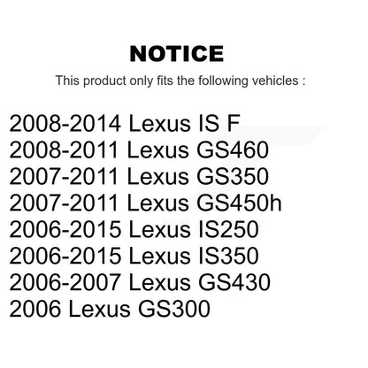 [Arrière] Kit de biellette de barre stabilisatrice de suspension pour Lexus IS250 IS350 GS350 GS300 GS430 IS F GS450h GS460 KTR-100969