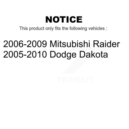 [Arrière] Kit de biellette de barre stabilisatrice de suspension pour Dodge Dakota Mitsubishi Raider KTR-100975