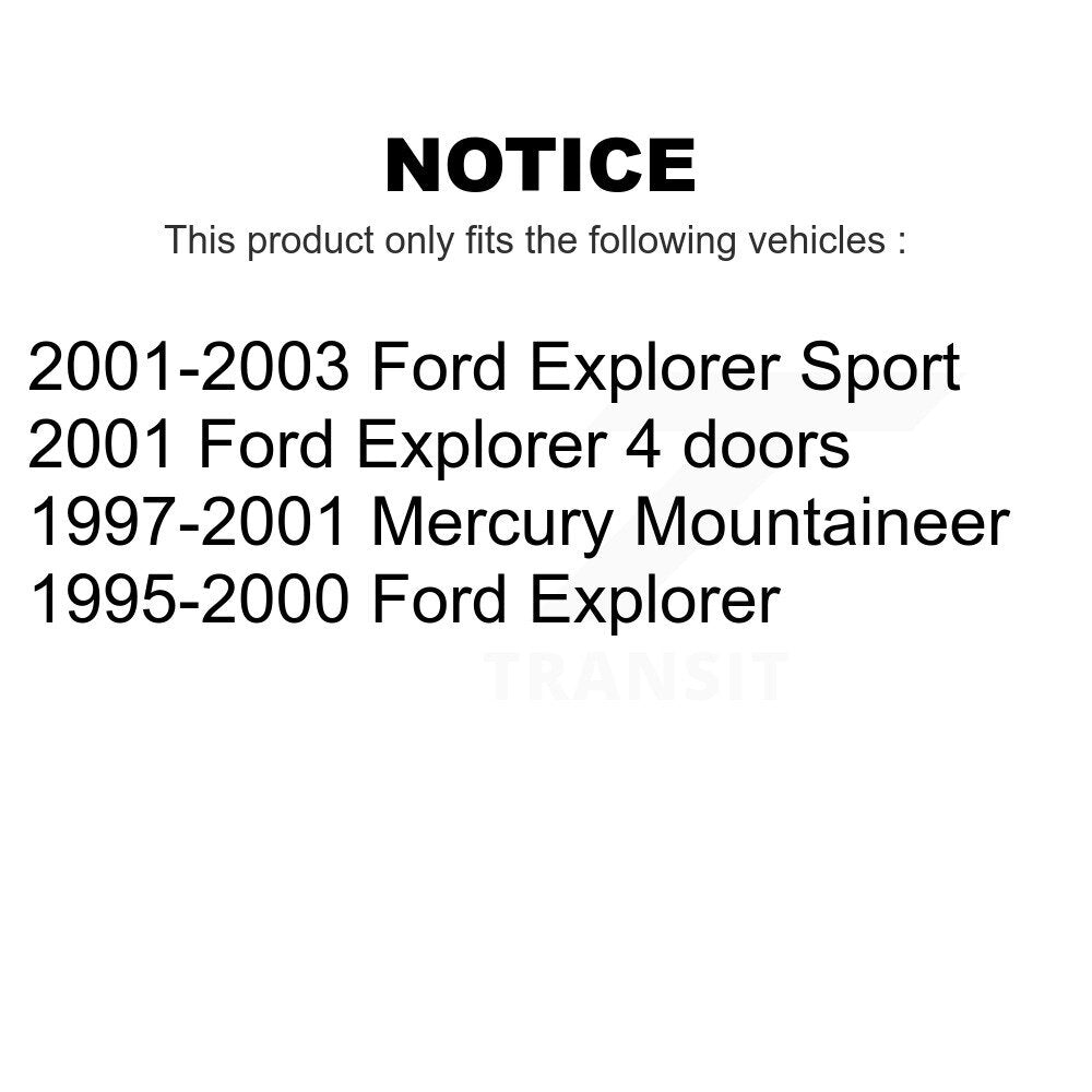 [Arrière] Kit de biellette de barre stabilisatrice de suspension pour Ford Explorer Sport Mercury Mountaineer KTR-100998
