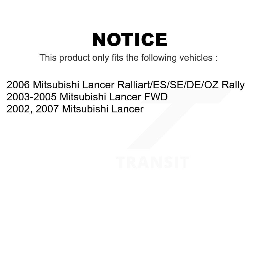 [Arrière] Kit de biellette de barre stabilisatrice de suspension pour Mitsubishi Lancer KTR-101008