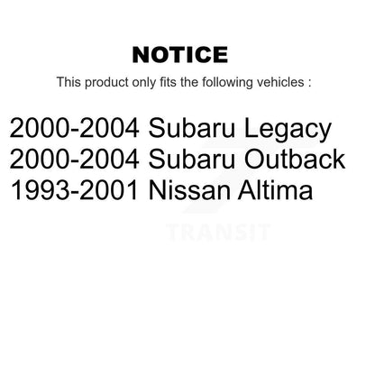 [Arrière] Kit de biellette de barre stabilisatrice de suspension pour Subaru Outback Nissan Altima Legacy KTR-101010