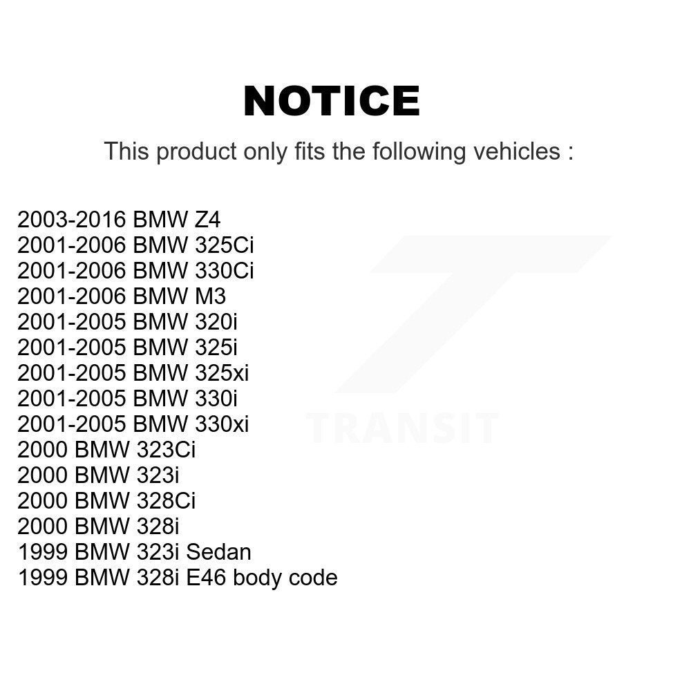 [Arrière] Kit de biellette de barre stabilisatrice de suspension pour BMW 325i 325Ci 330Ci 330i 325xi 323i 328i 330xi 323Ci 328Ci 320i KTR-101013