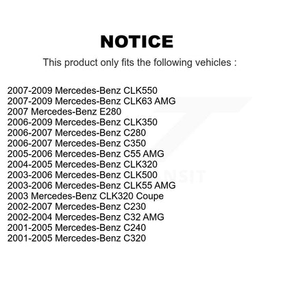 [Arrière] Kit de biellette de barre stabilisatrice de suspension pour Mercedes-Benz C230 C240 CLK350 C320 C280 CLK320 CLK500 CLK550 C350 CLK55 AMG C32 C55 CLK63 E280 KTR-101089