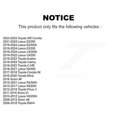 [Inférieur avant] Kit de Rotule de suspension pour Toyota RAV4 Camry Scion Lexus xB NX200t C-HR tC ES350 Avalon NX300 Corolla iM HS250h NX300h ES300h ES250 KTR-101129