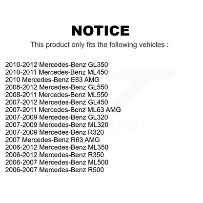 [Inférieur avant] Kit de Rotule de suspension pour Mercedes-Benz ML350 GL450 R350 GL550 ML500 ML320 GL350 ML550 GL320 R500 R320 ML63 AMG E63 ML450 R63 KTR-101135