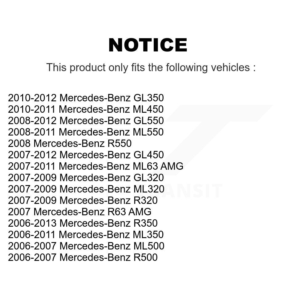 [Inférieur avant] Kit de Rotule de suspension pour Mercedes-Benz ML350 GL450 R350 GL550 ML500 ML320 GL350 ML550 GL320 R500 R320 ML63 AMG E63 ML450 R63 KTR-101135