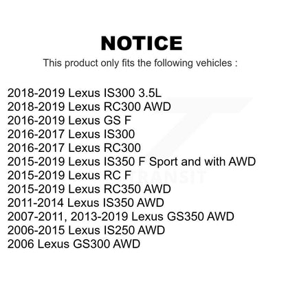 [Inférieur avant] Kit de Rotule de suspension pour Lexus IS250 GS350 IS300 IS350 GS300 RC350 RC300 RC F GS KTR-101149