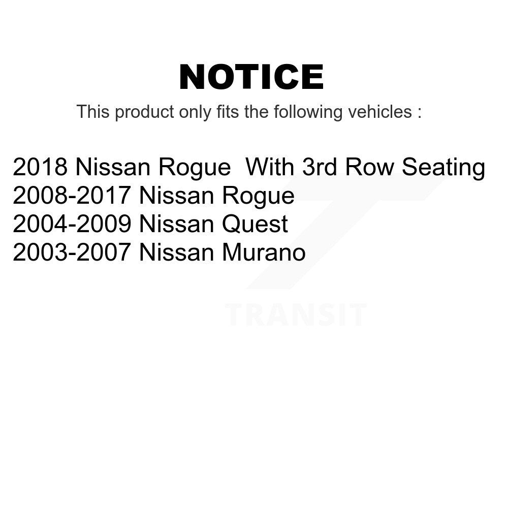 [Inférieur avant] Kit de Rotule de suspension pour Nissan Rogue Murano Quest KTR-101150