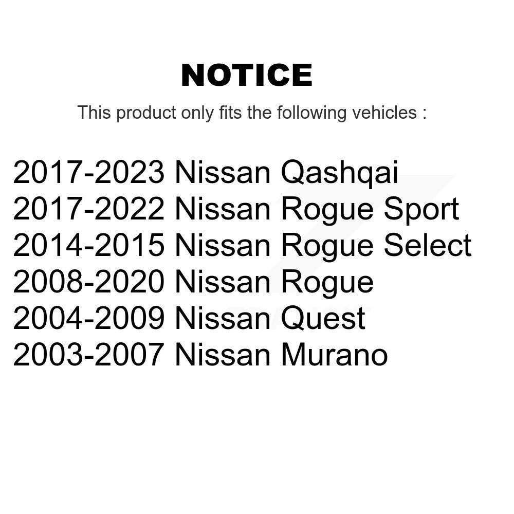 [Inférieur avant] Kit de Rotule de suspension pour Nissan Rogue Murano Quest KTR-101150