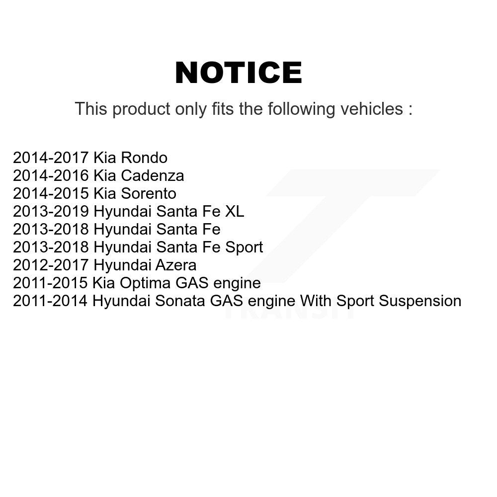 [Inférieur avant] Kit de Rotule de suspension pour Hyundai Kia Sonata Optima Santa Fe Sport Sorento Cadenza Azera XL Rondo KTR-101164