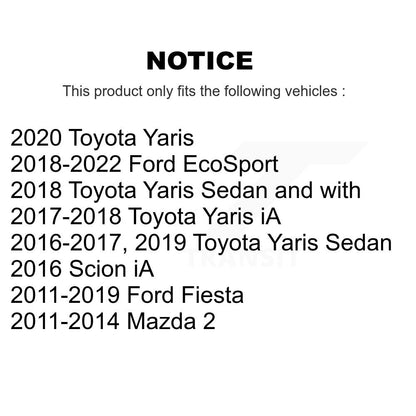 [Inférieur avant] Kit de Rotule de suspension pour Ford Fiesta Mazda 2 KTR-101171