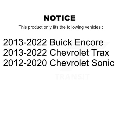 [Inférieur avant] Kit de Rotule de suspension pour Chevrolet Buick Encore Sonic Trax KTR-101182