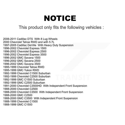 [Avant Inférieur] Rotule de suspension pour C1500 Chevrolet GMC Cadillac C2500 DTS C3500 3500 KTR-101192