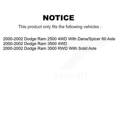 [Inférieur avant] Kit de Rotule de suspension pour 2000-2002 Dodge Ram 2500 3500 KTR-101208