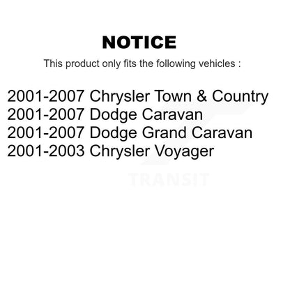 [Inférieur avant] Kit de Rotule de suspension pour Dodge Chrysler Grand Caravan Town & Country Voyager KTR-101209