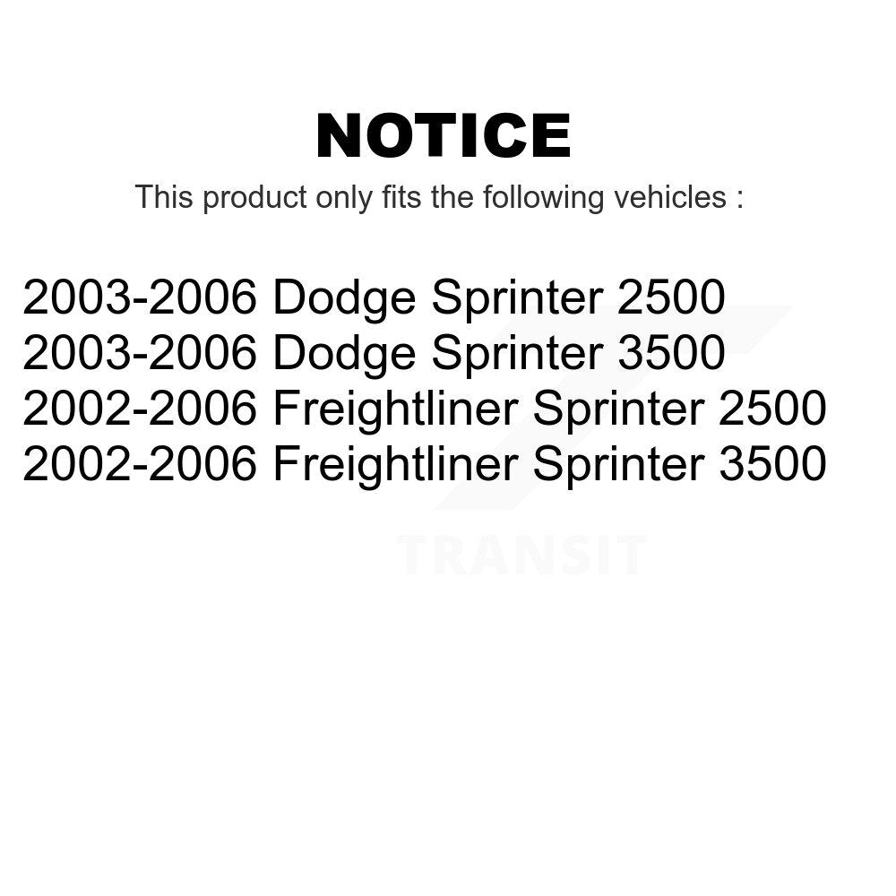 [Inférieur avant] Kit de Rotule de suspension pour Sprinter 2500 Freightliner Dodge 3500 KTR-101214