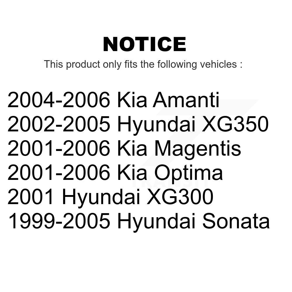 [Inférieur avant] Kit de Rotule de suspension pour Hyundai Sonata Kia Optima XG350 Amanti XG300 Magentis KTR-101233