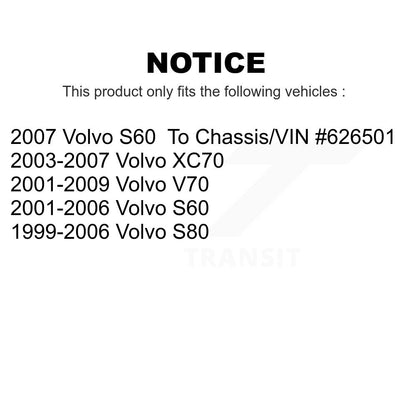 [Inférieur avant] Kit de Rotule de suspension pour Volvo S60 V70 XC70 S80 KTR-101238